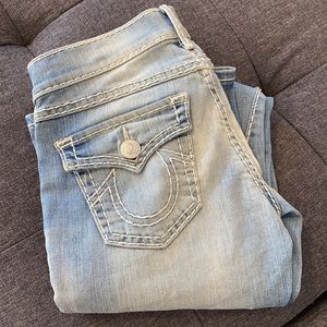 True religion wide leg jeans